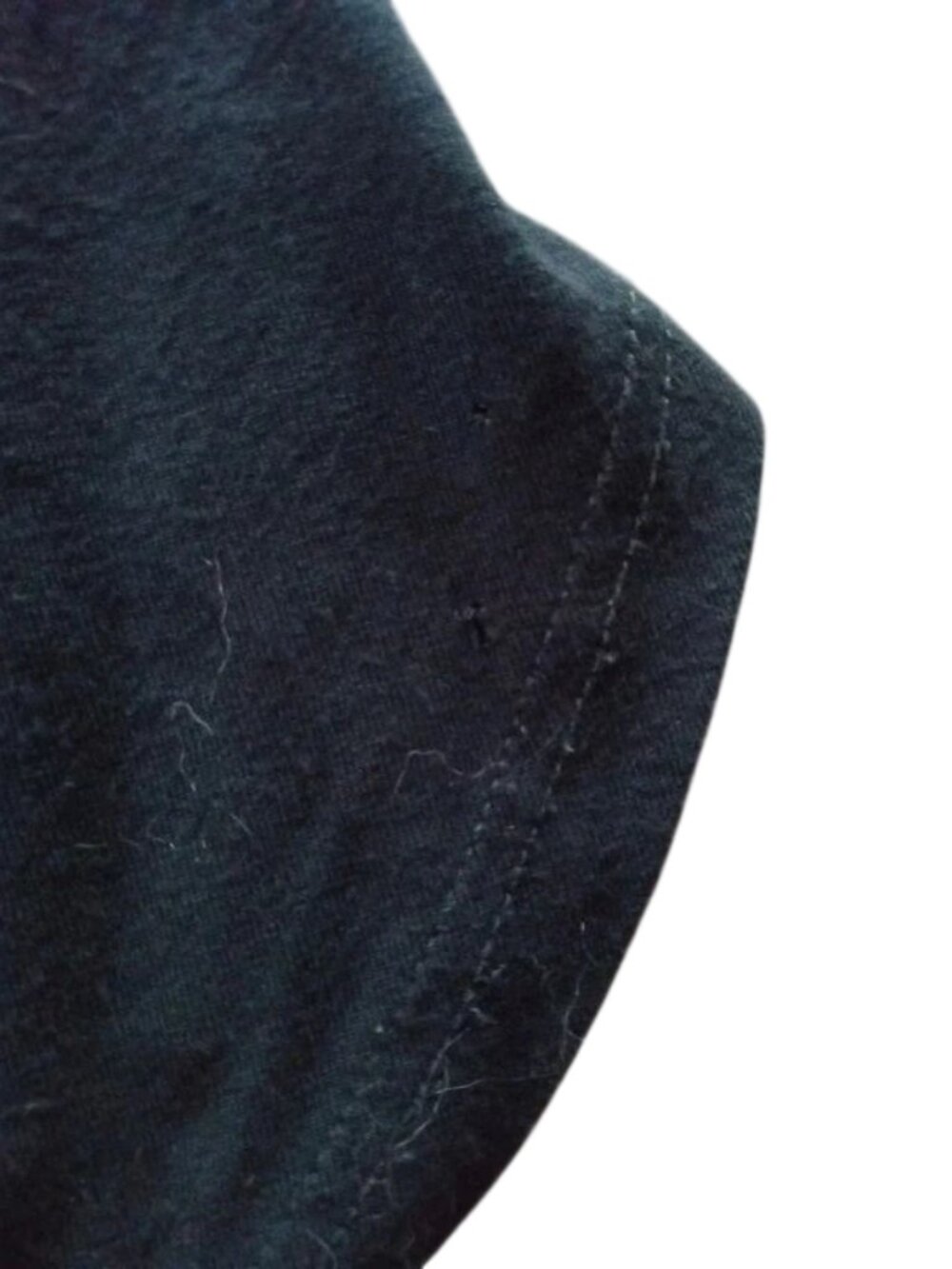 Eileen Fisher Jersey Scoop Neck Tunic Black Large - Picture 11 of 12